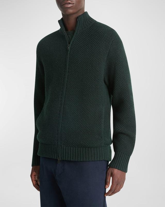 Men's Macro-Pique Zip Sweater Product Image