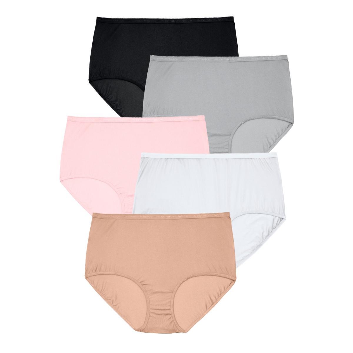 Comfort Choice Womens Cotton Brief 5-Pack Product Image