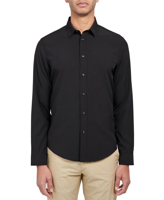 Brooklyn Brigade Mens Dante Non-Iron Performance Stretch Moisture-Wicking Solid Button-Down Shirt Product Image