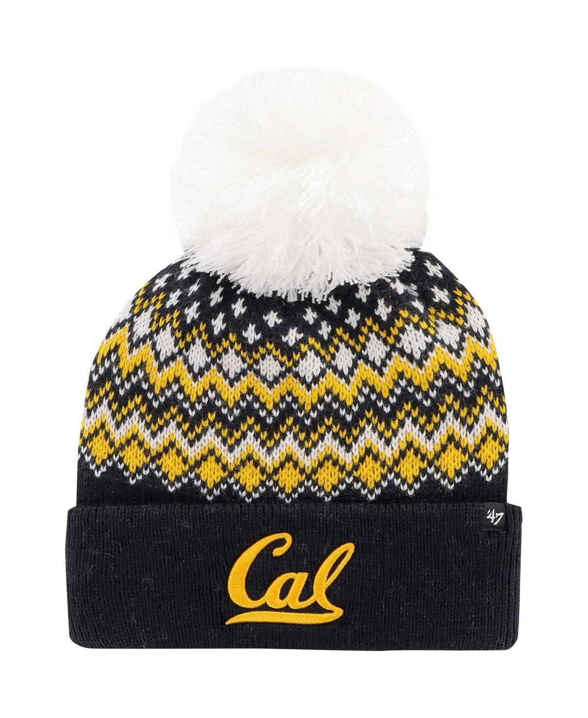 Womens 47 Cal Bears Elsa Cuffed Knit Hat with Pom, Blue Product Image