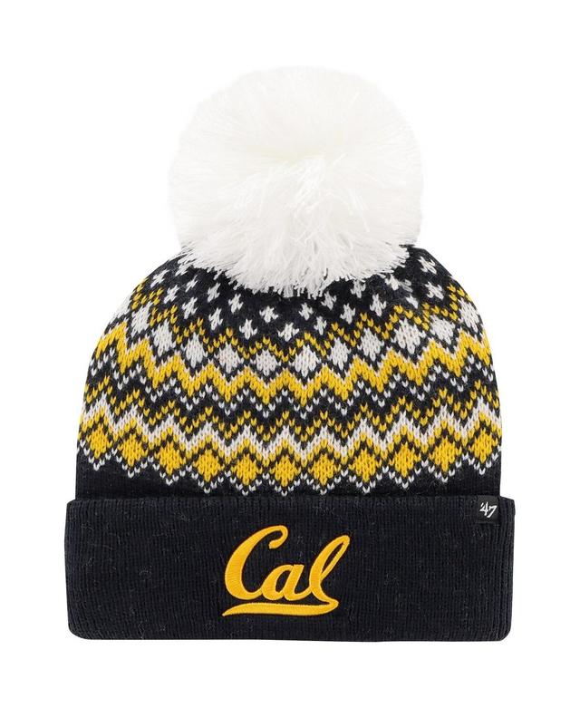 Womens 47 Brand Navy Cal Bears Elsa Cuffed Knit Hat with Pom Product Image