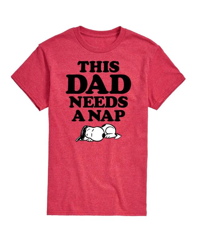 Hybrid Apparel Peanuts Dad Nap Mens Short Sleeve Tee Product Image