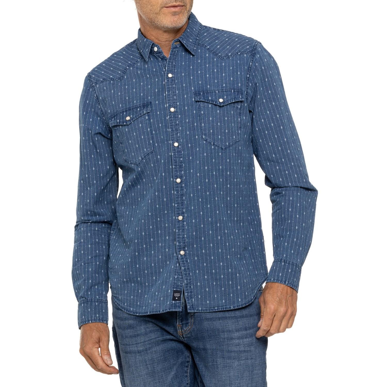 Lucky Brand Printed Western Shirt - Long Sleeve Product Image