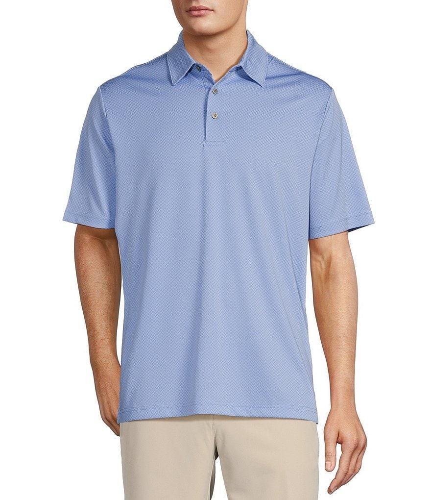 Roundtree & Yorke Performance Short Sleeve Solid Jacquard Polo Shirt Product Image