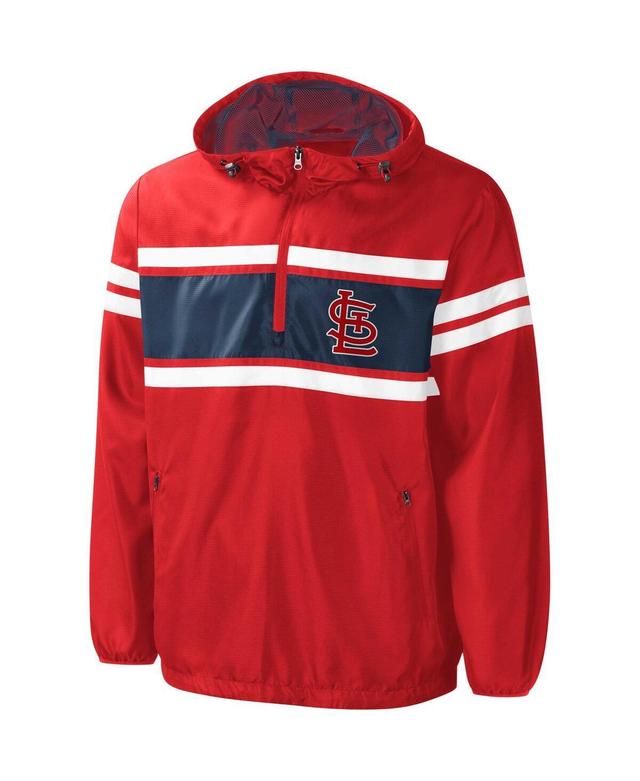 Mens G-III Sports by Carl Banks St. Louis Cardinals Game Score Half-Zip Windbreaker Product Image