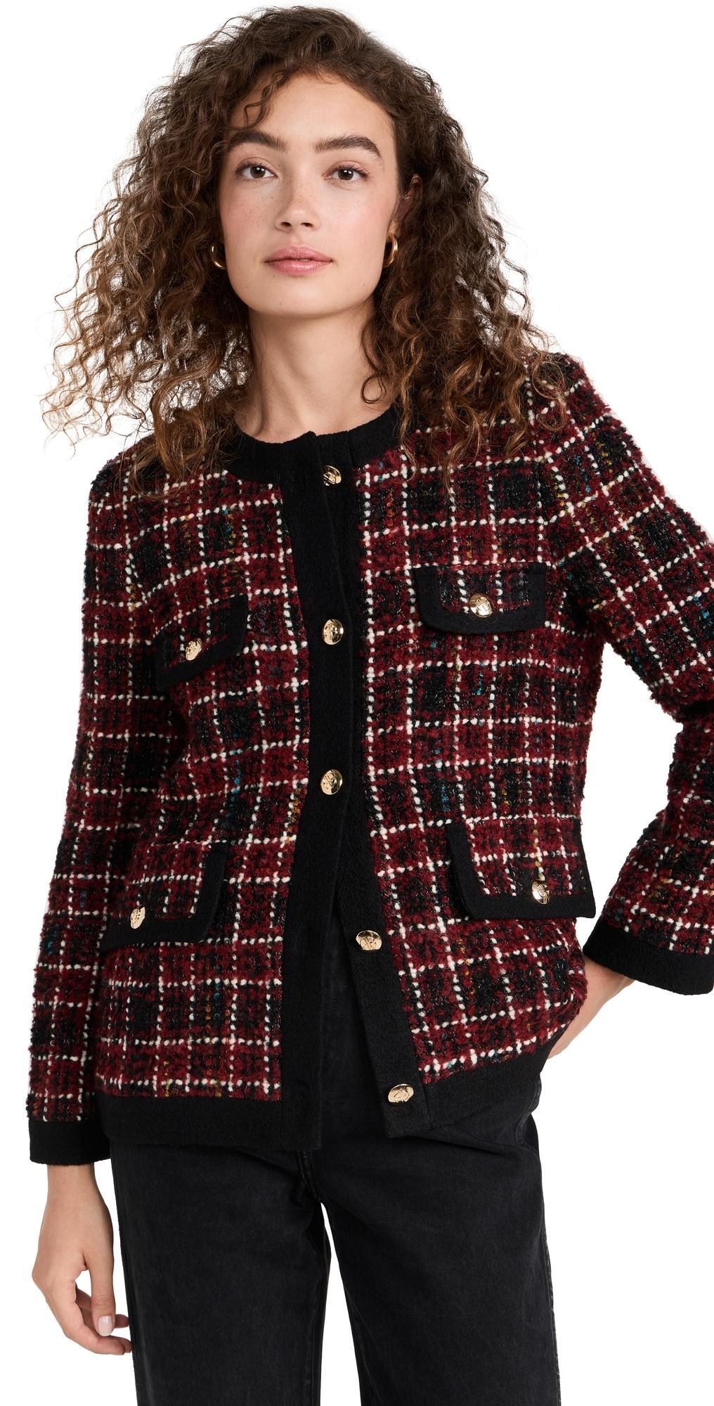 Womens Lydia Wool-Blend Plaid Jacket Product Image