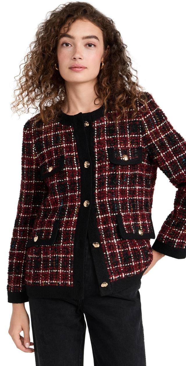 Womens Lydia Wool-Blend Plaid Jacket Product Image