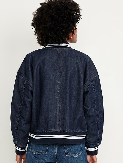 Jean Bomber Jacket Product Image