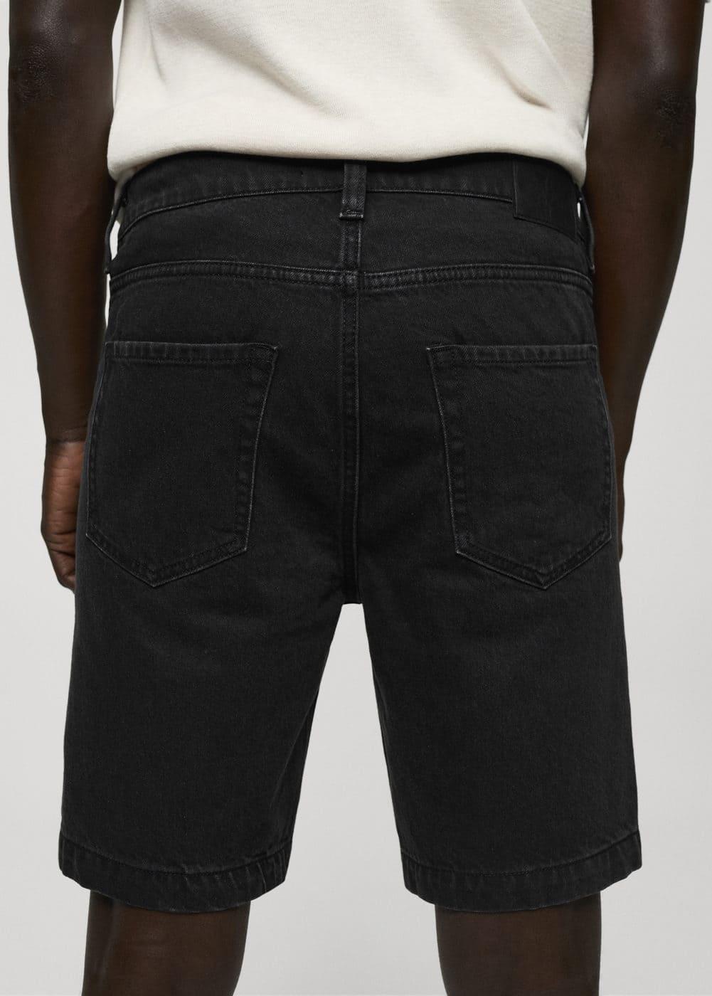 MANGO MAN - Regular-fit denim bermuda shorts black denimMen Product Image