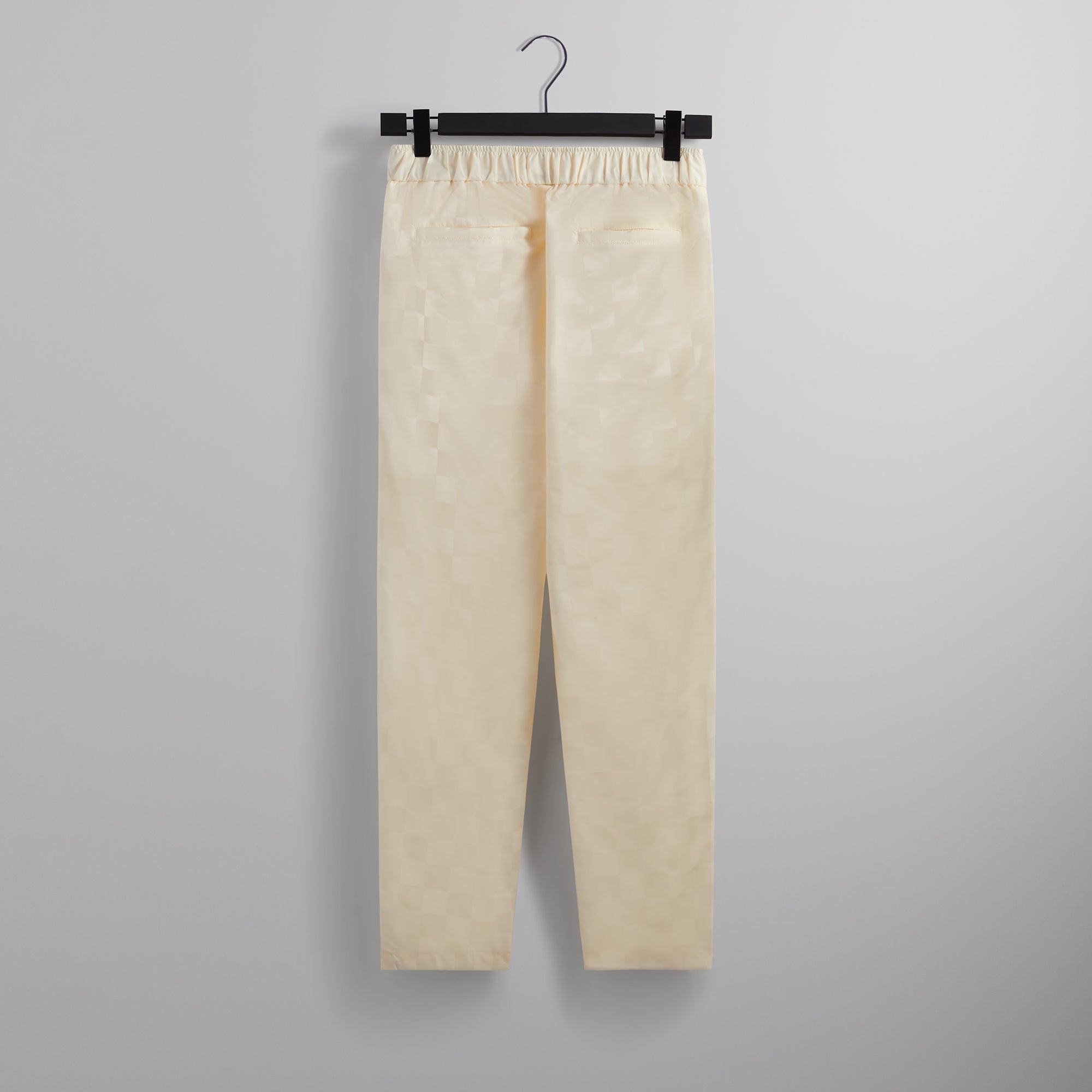 Kith Checkered Satin Davon Pant - Sandrift Male Product Image