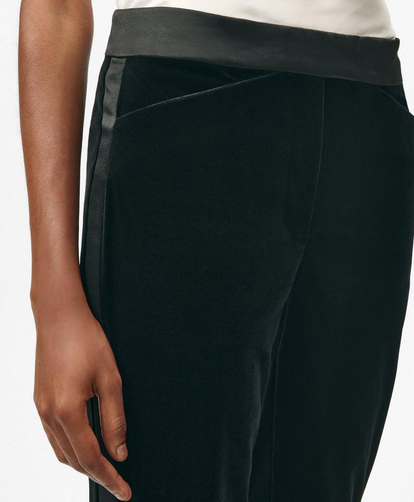 Slim Tuxedo Pants in Velvet Product Image