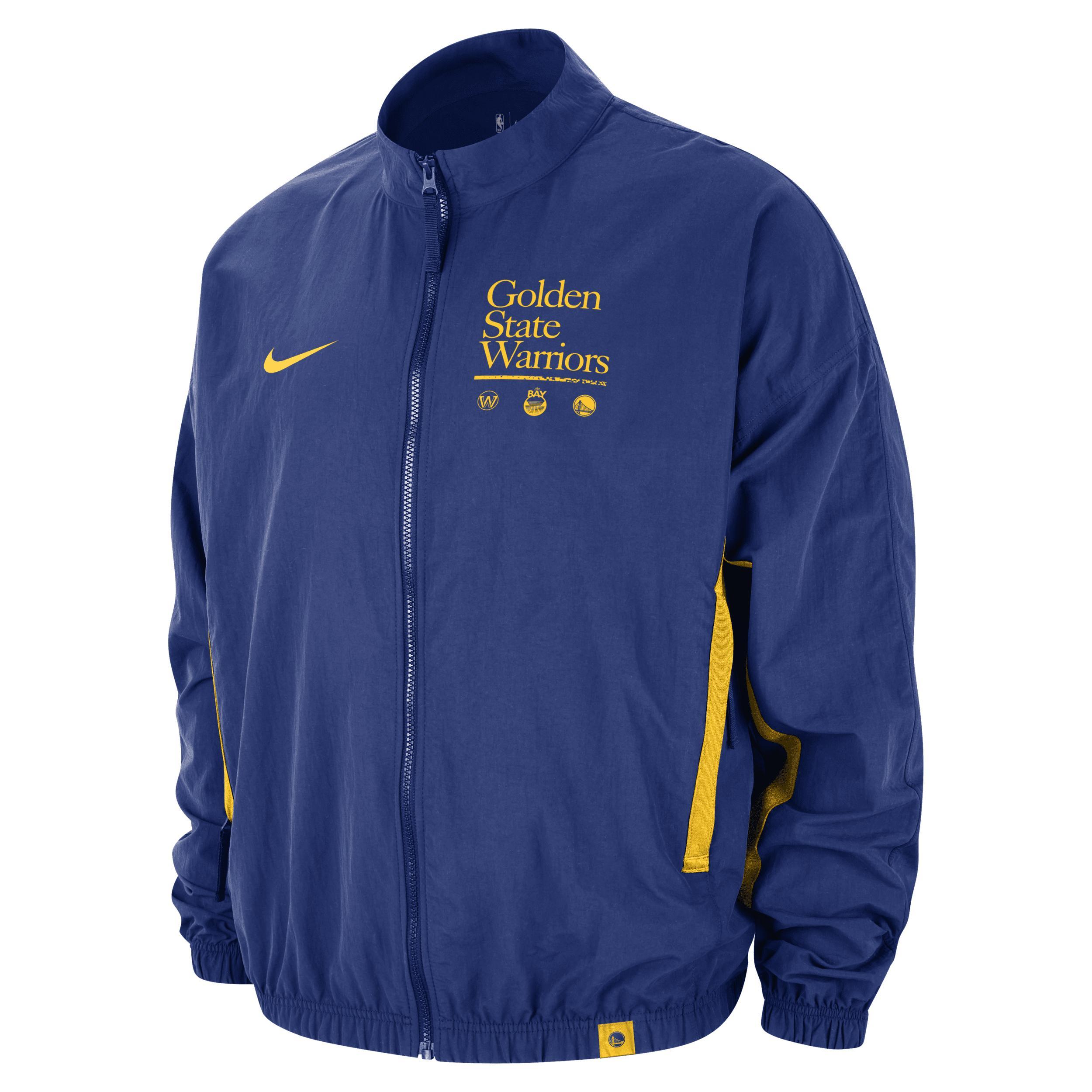 Golden State Warriors DNA Courtside Men's Nike NBA Woven Graphic Jacket Product Image