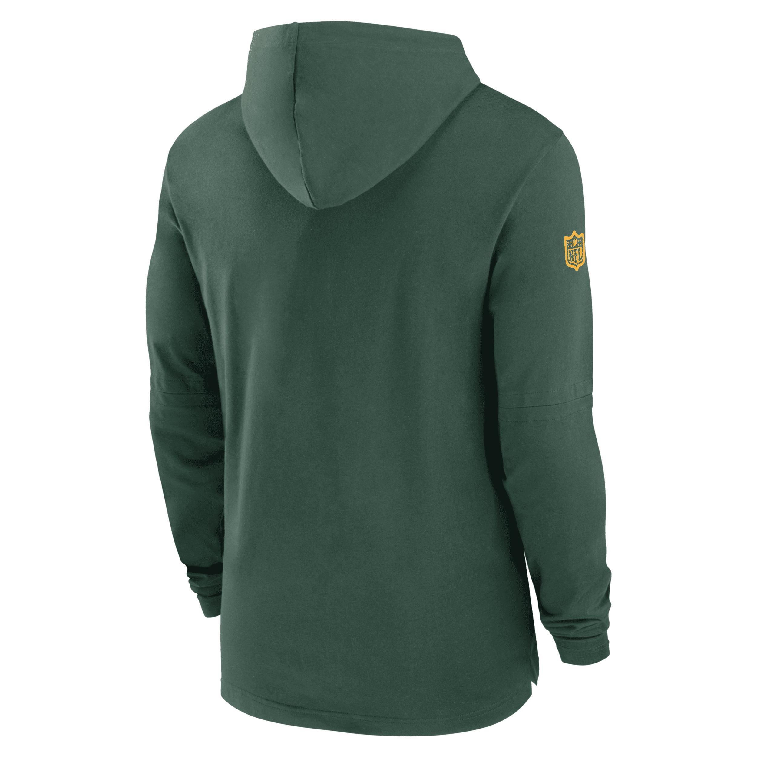 Green Bay Packers Sideline Nike Mens Dri-FIT NFL Long-Sleeve Hooded Top Product Image