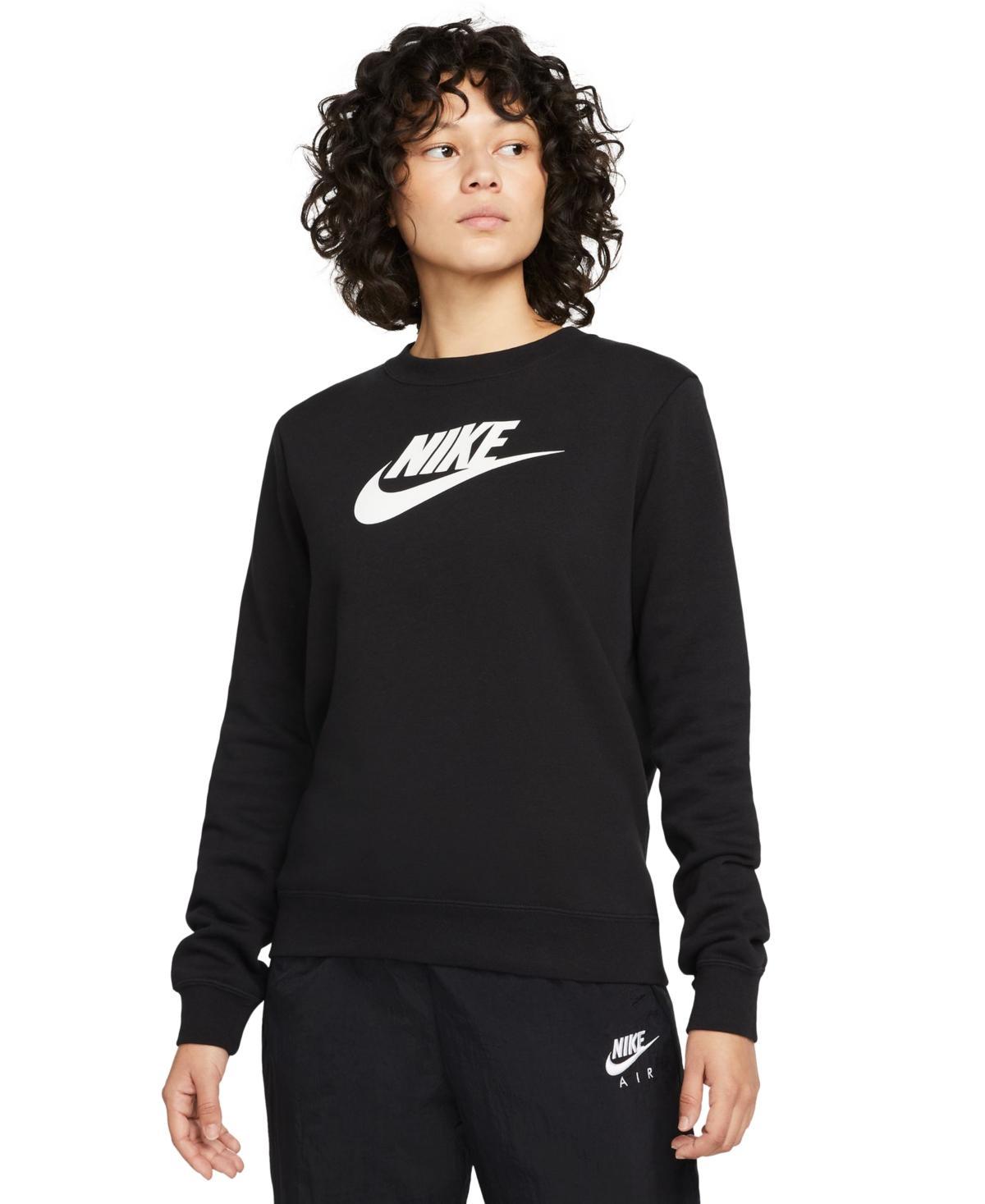 Nike Womens Sportswear Club Fleece Logo Sweatshirt - Green Frost Product Image