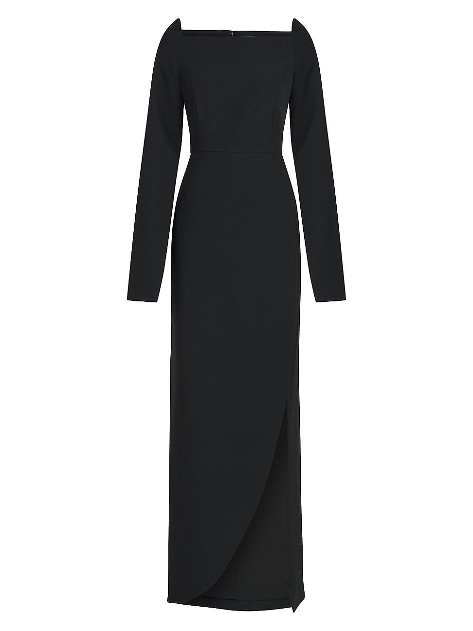 Womens Katerina Crepe Split-Sleeve Gown Product Image