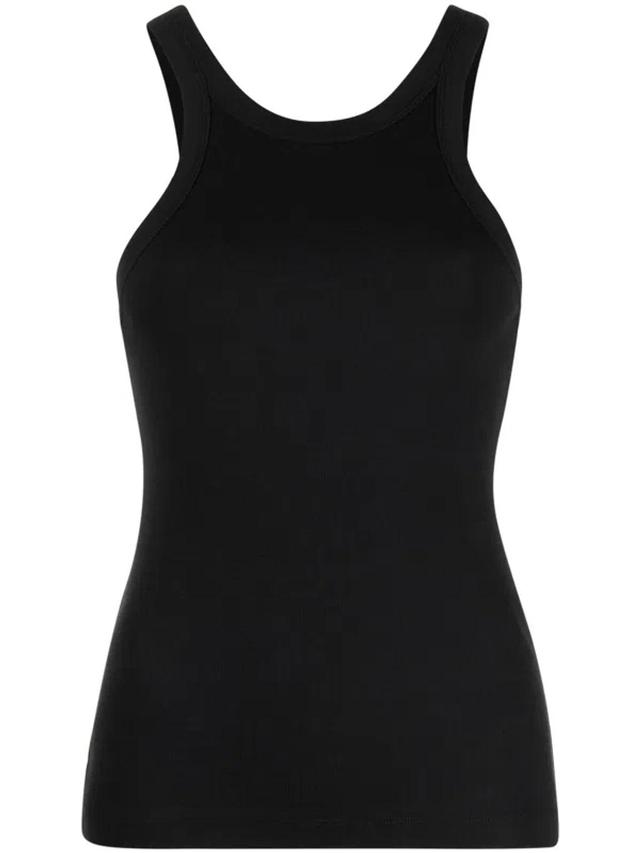 TOTÊME Organic Cotton Tank Top In Black Product Image