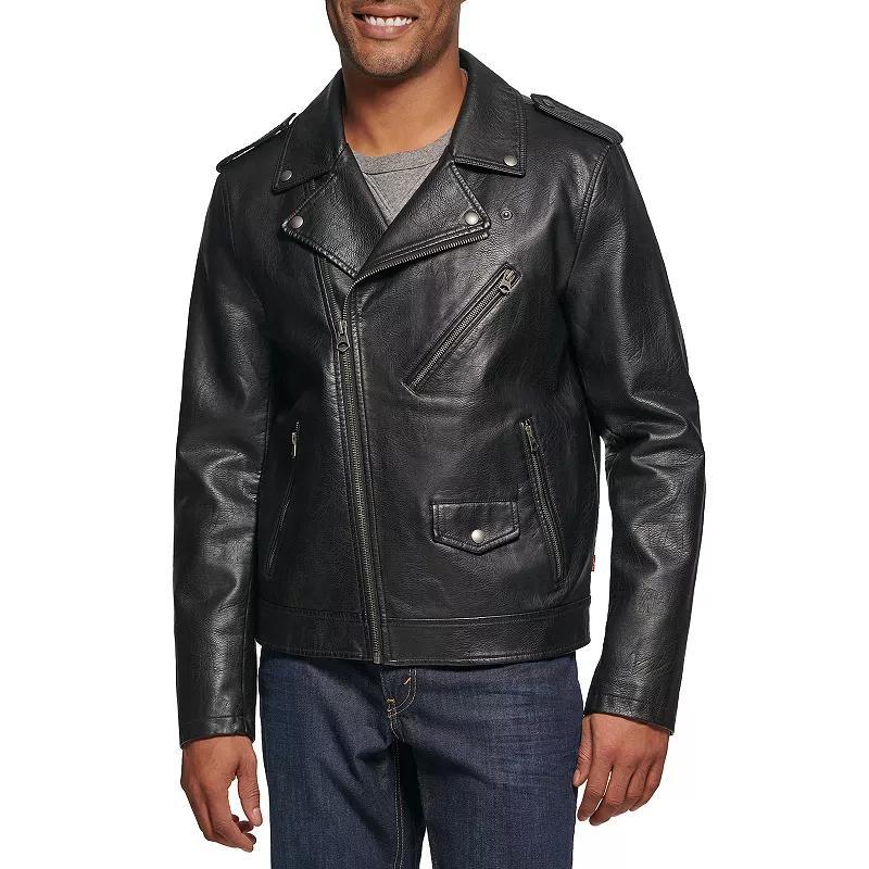 levis Water Resistant Faux Leather Moto Jacket Product Image