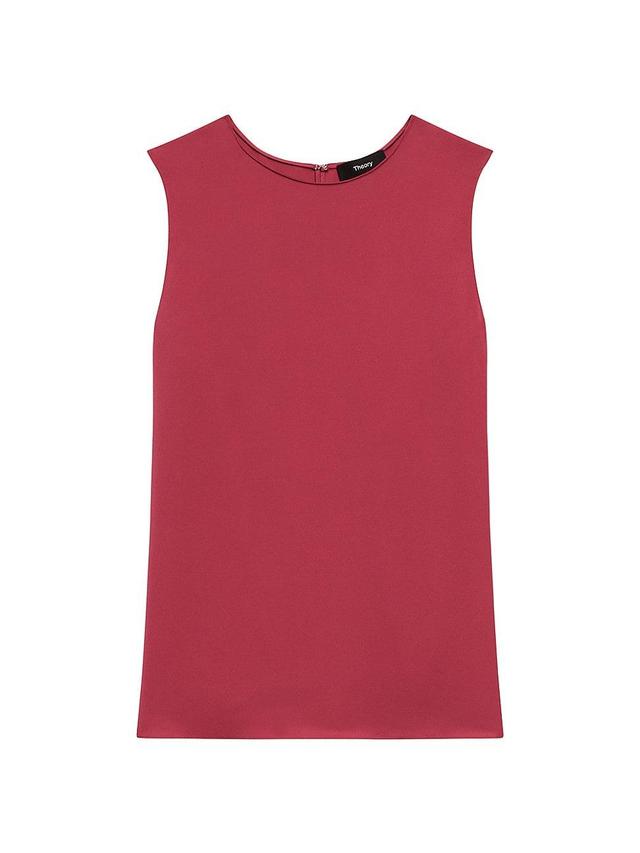 Womens Sleeveless Silk Top Product Image