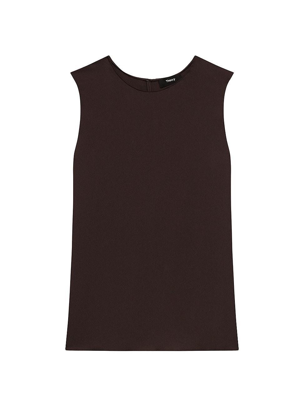 Womens Sleeveless Silk Top Product Image