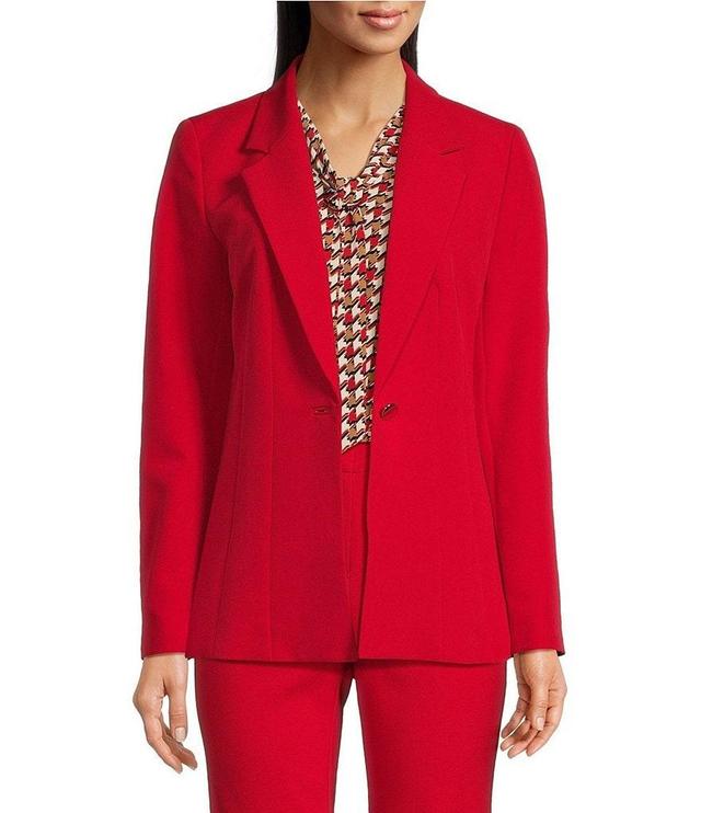 Anne Klein Stretch Notch Lapel Long Sleeve Cinched Waist Jacket Product Image