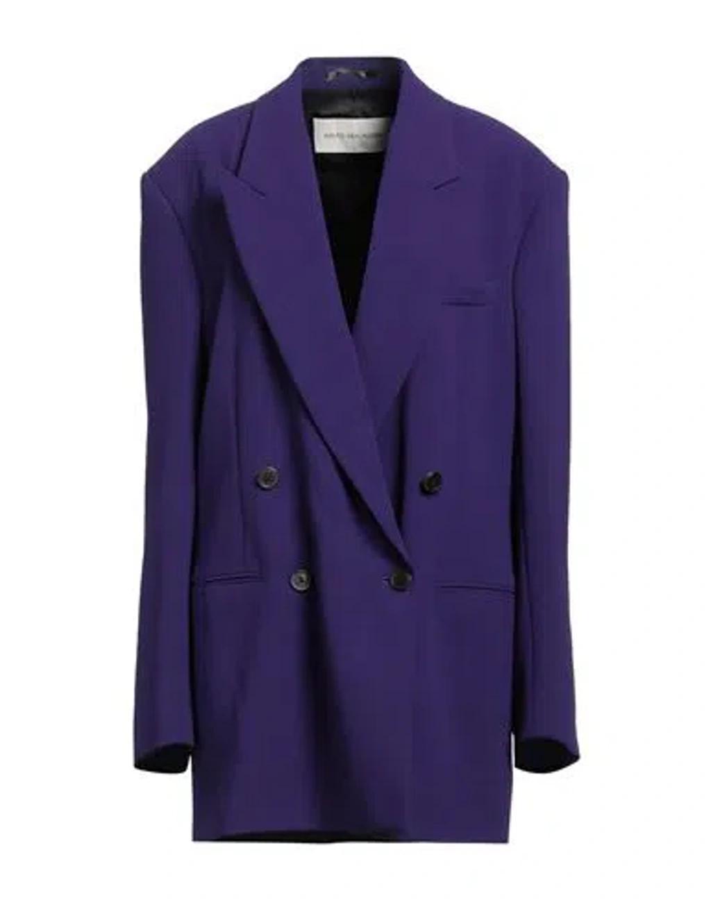 DRIES VAN NOTEN Woman Blazer Purple Size S Polyester Product Image