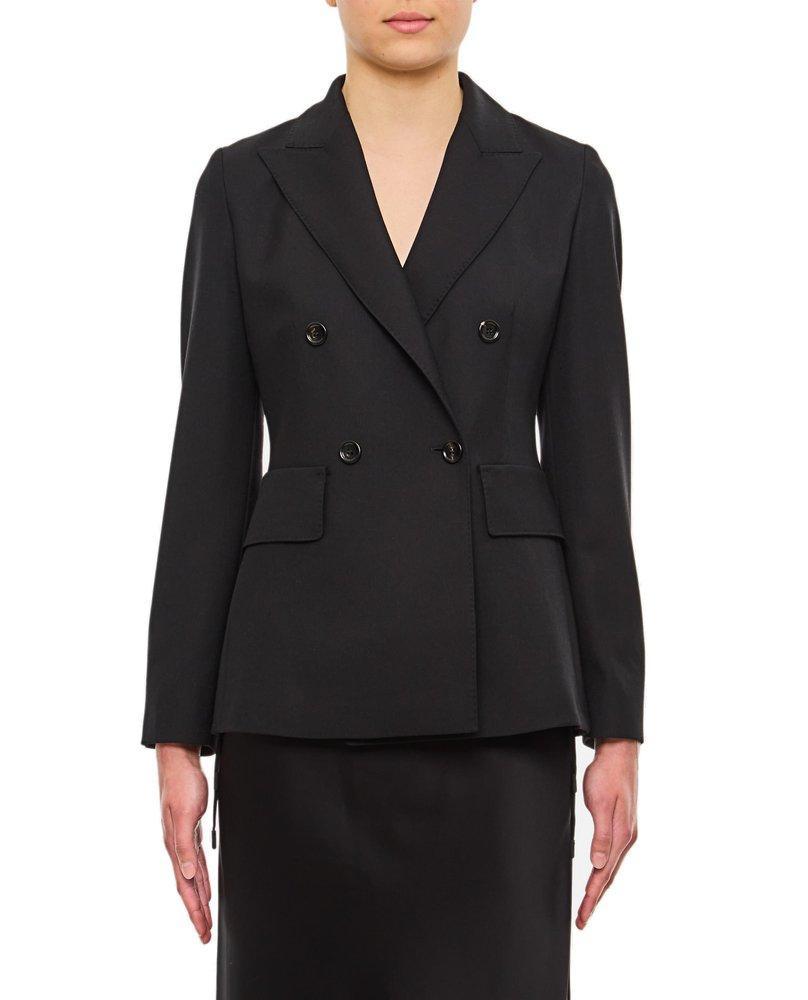 Wool-blend Blazer In Black Product Image