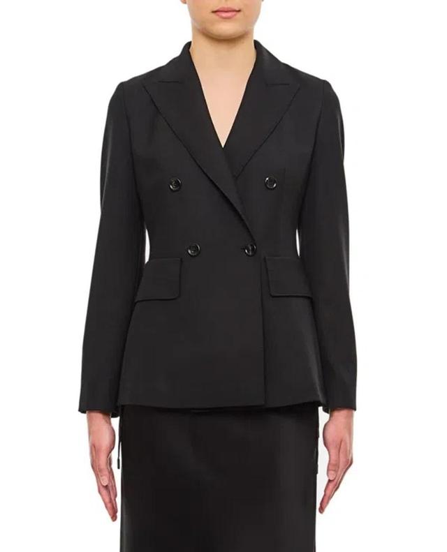 Wool-blend Blazer In Black Product Image