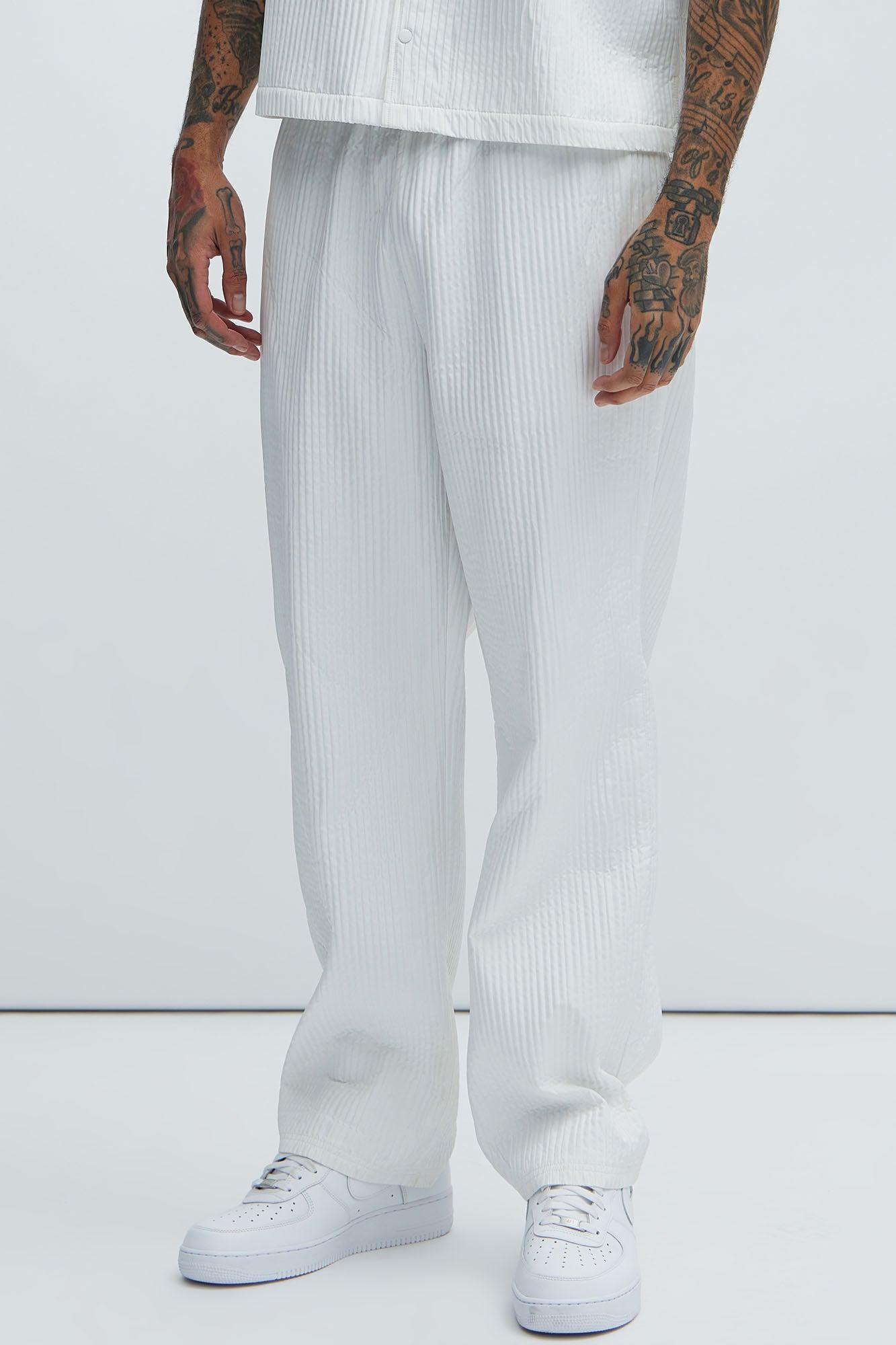 Santiago Straight Pants - White Product Image