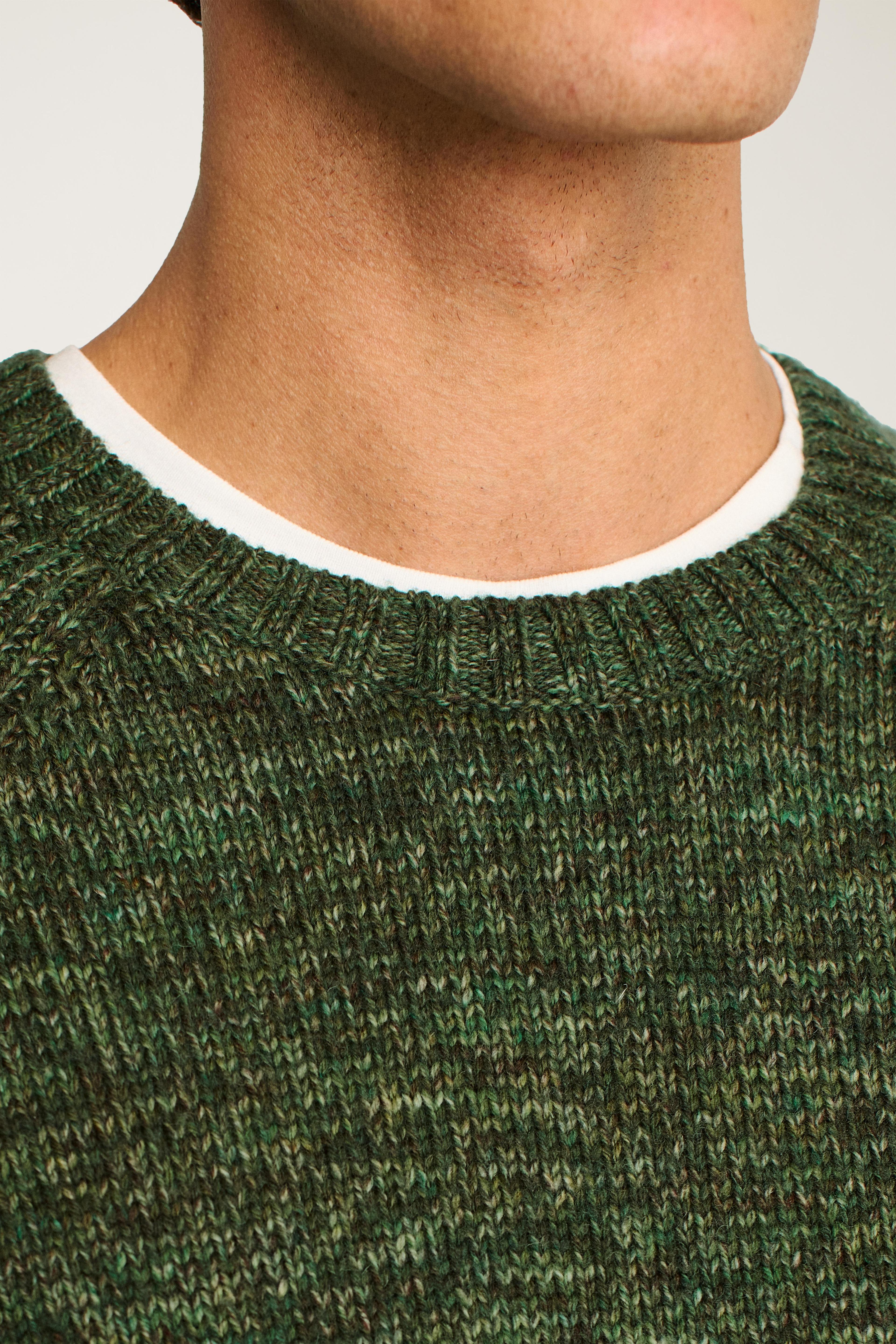 Marled Raglan Crew Neck Sweater Product Image