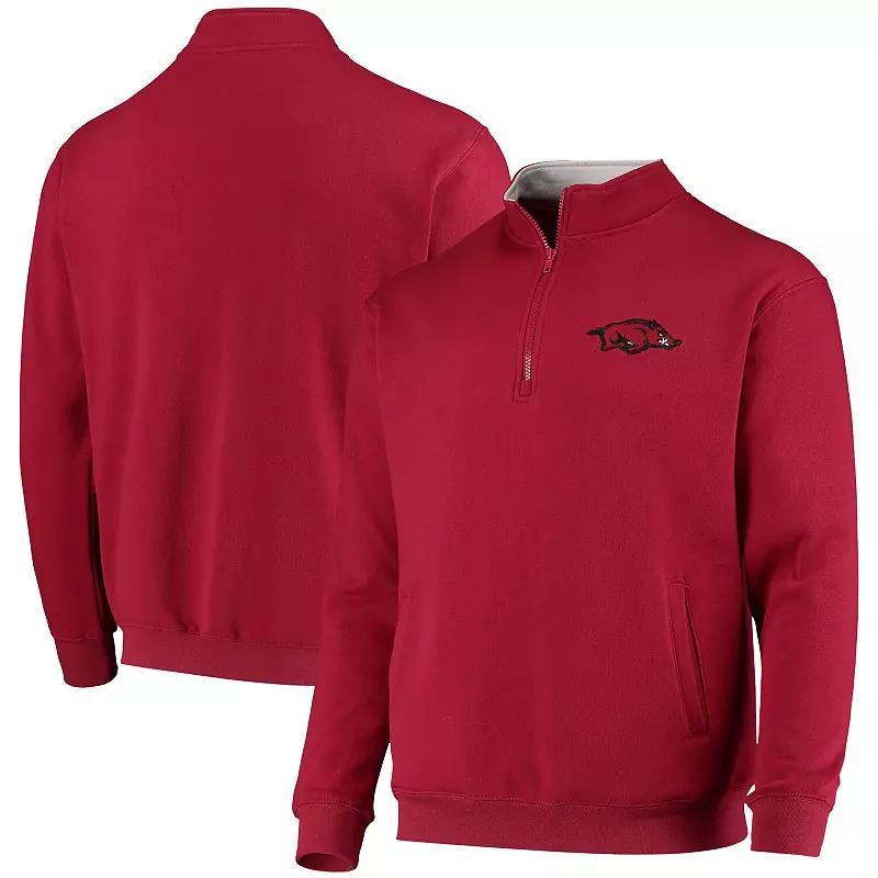 Mens Colosseum Cardinal Arkansas Razorbacks Tortugas Logo Quarter-Zip Jacket Red Product Image