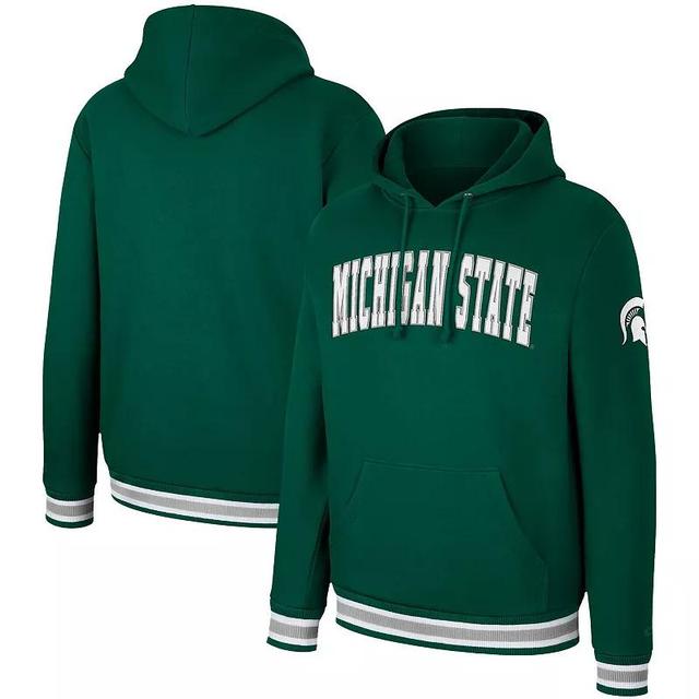 Mens Colosseum Michigan State Spartans Varsity Arch Pullover Hoodie Product Image