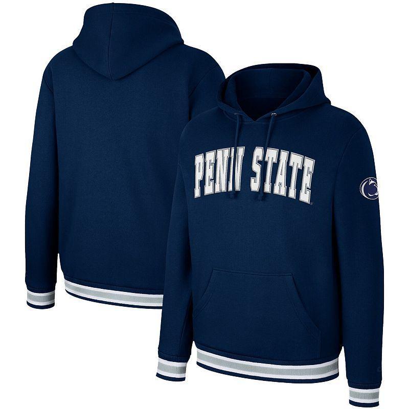 Mens Colosseum Navy Penn State Nittany Lions Varsity Arch Pullover Hoodie Product Image