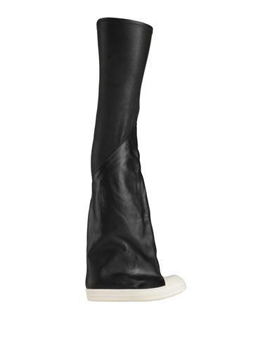 RICK OWENS Black Flared Thigh High Sneakers Product Image