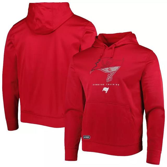 Mens New Era Red Tampa Bay Buccaneers Combine Authentic Watson Pullover Hoodie Product Image