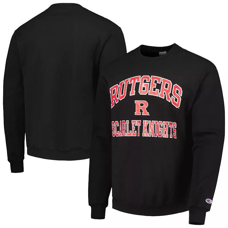 Mens Champion Scarlet Rutgers Scarlet Knights High Motor Pullover Sweatshirt Product Image