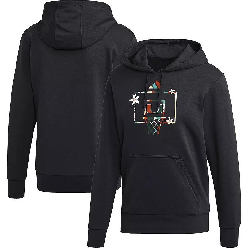 Mens adidas Miami Hurricanes Honoring Excellence Pullover Hoodie Product Image