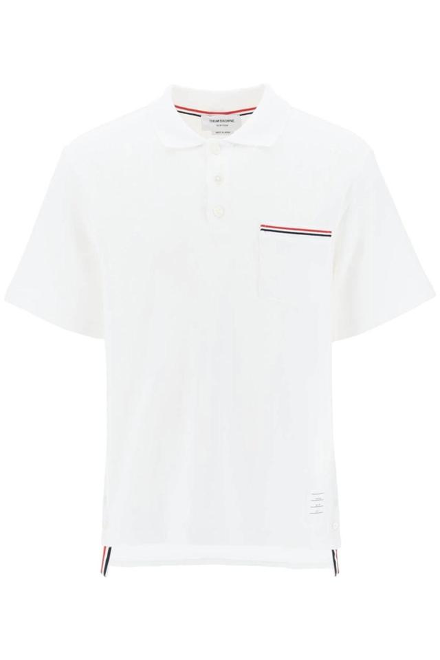 Rwb Pocket Trim Polo Shirt In White Product Image