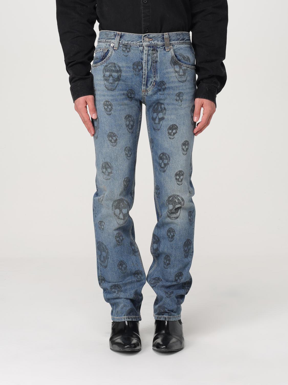 Blue Cotton Denim Jeans In Blau Product Image