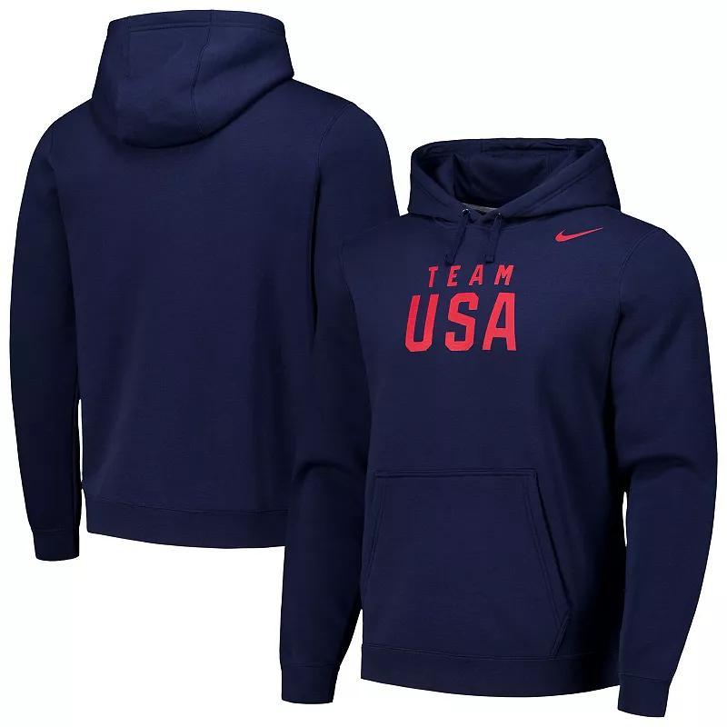 Mens Nike Navy Team USA Club Fleece Pullover Hoodie Usa Blue Product Image