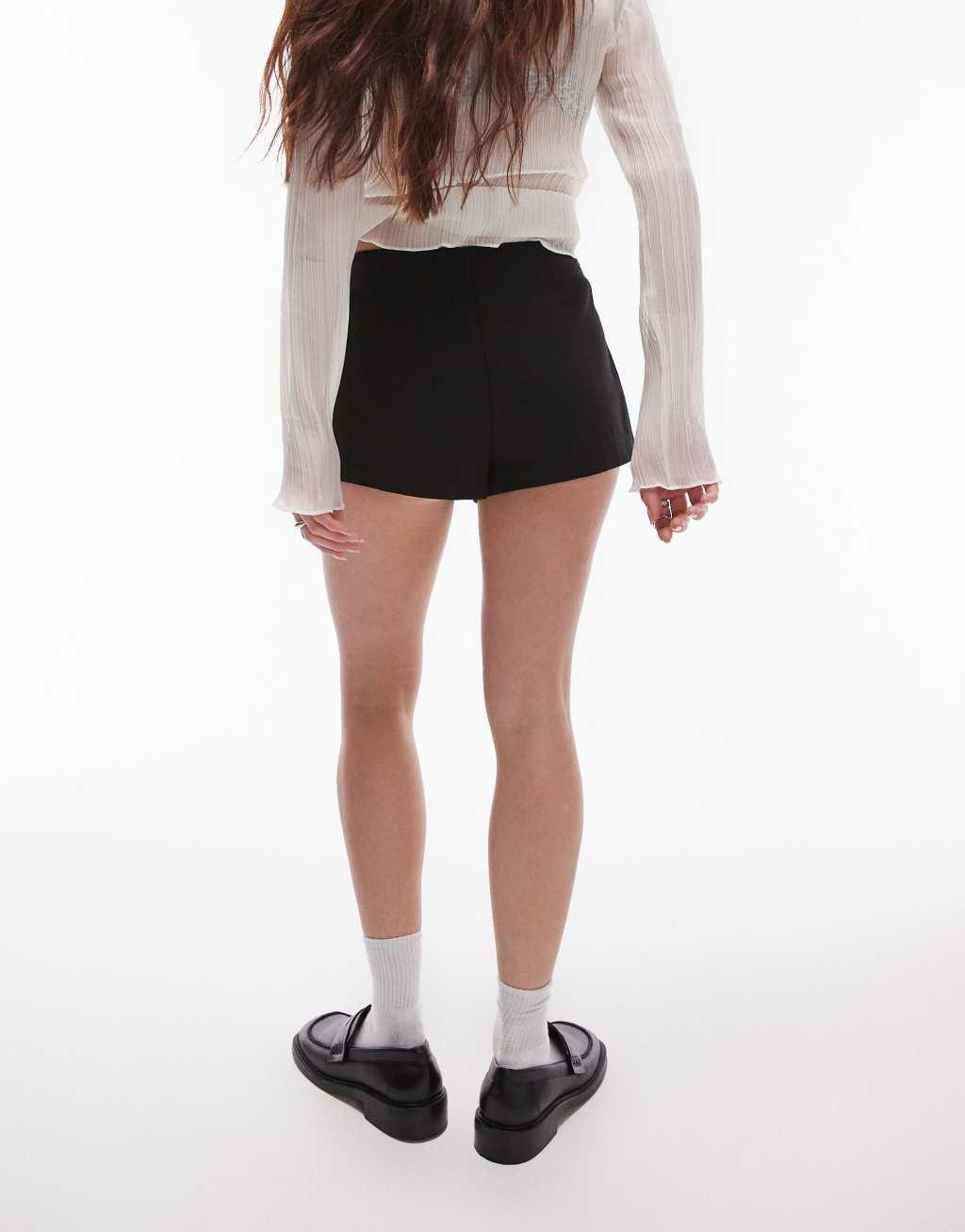 Topshop twill hot pant mini short in back Product Image