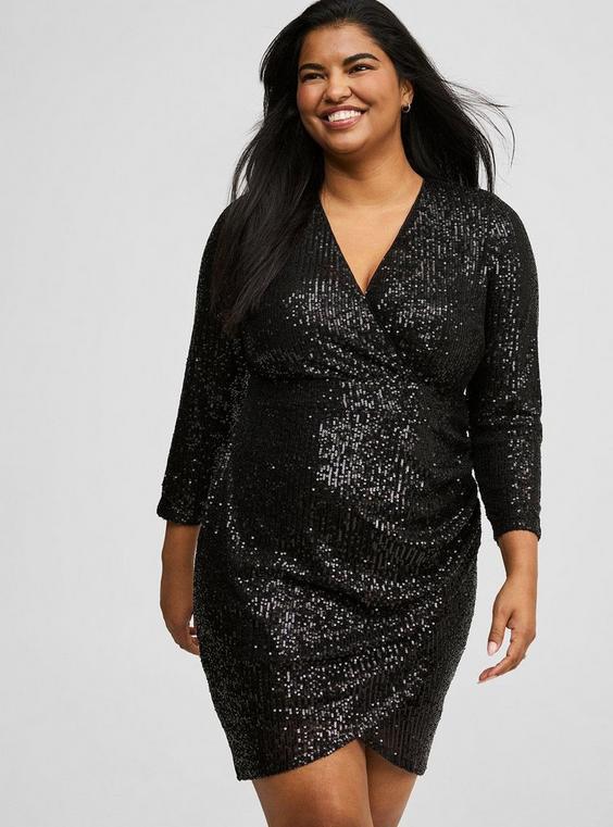 Mini Sequin Mesh Dress Product Image