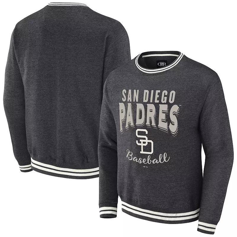 Mens Darius Rucker Collection by Fanatics Heather Charcoal San Diego Padres Vintage Pullover Sweatshirt Product Image