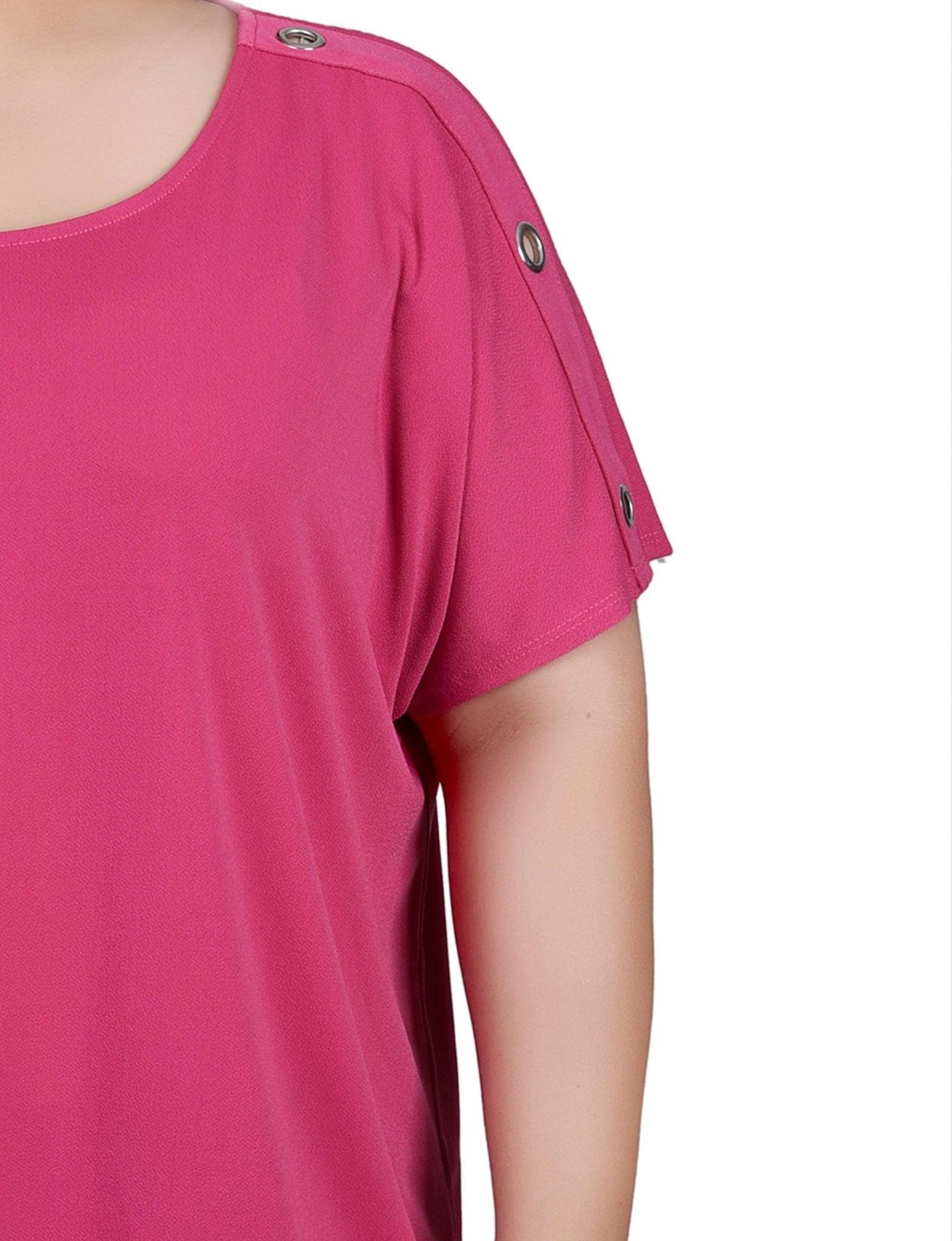 Short Sleeve Extended Sleeve Tunic Top - Plus Product Image