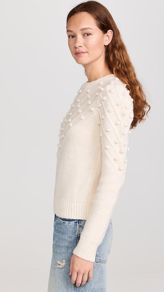 English Factory Pom Pom Detail Long Sleeve Sweater | Shopbop Product Image