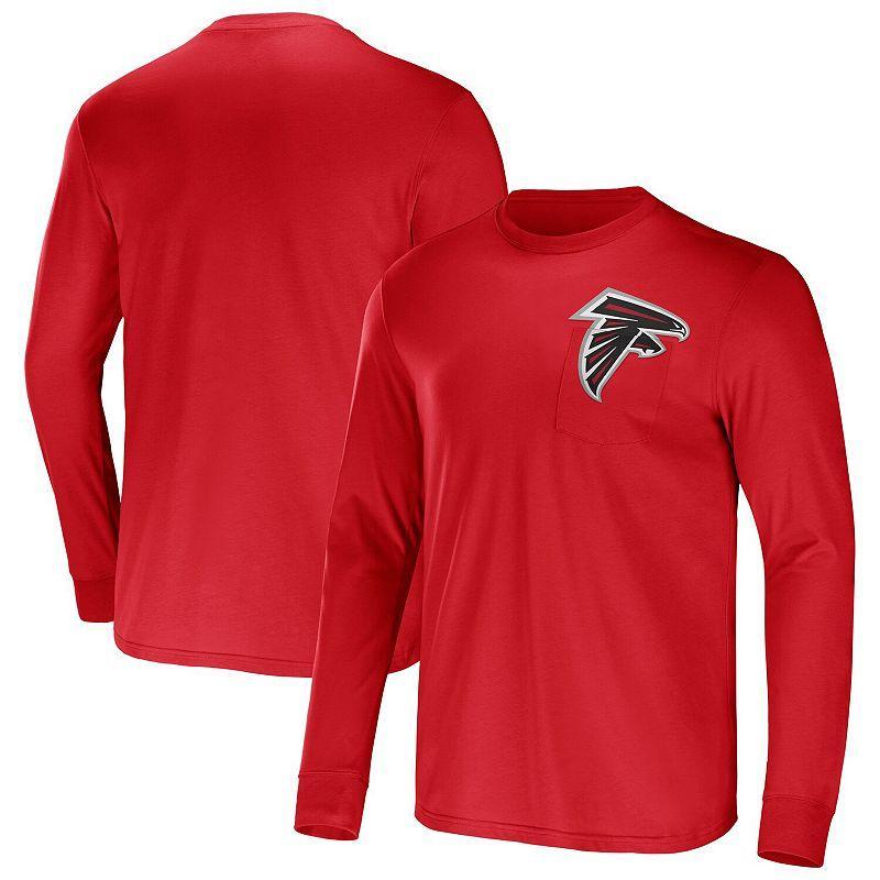 Men's NFL x Darius Rucker Collection by Fanatics Charcoal Tampa Bay Buccaneers Team Long Sleeve Pocket T-Shirt Product Image