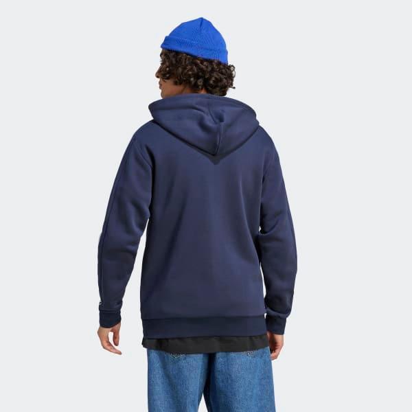 Essentials Fleece 3-Stripes Full-Zip Hoodie Product Image