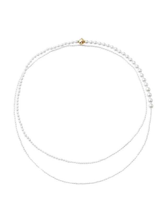 Womens Endless Colonnade Jardin De Peggy 14K Yellow Gold & Freshwater Pearl Necklace Product Image