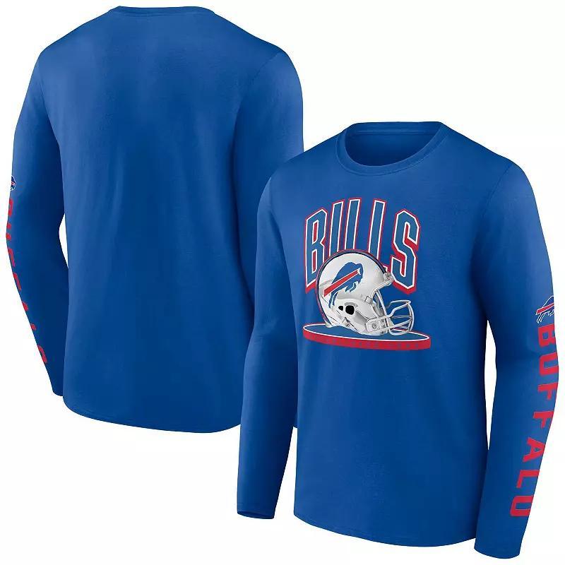 Mens Fanatics Branded Royal Buffalo Bills Helmet Platform Long Sleeve T-Shirt Product Image