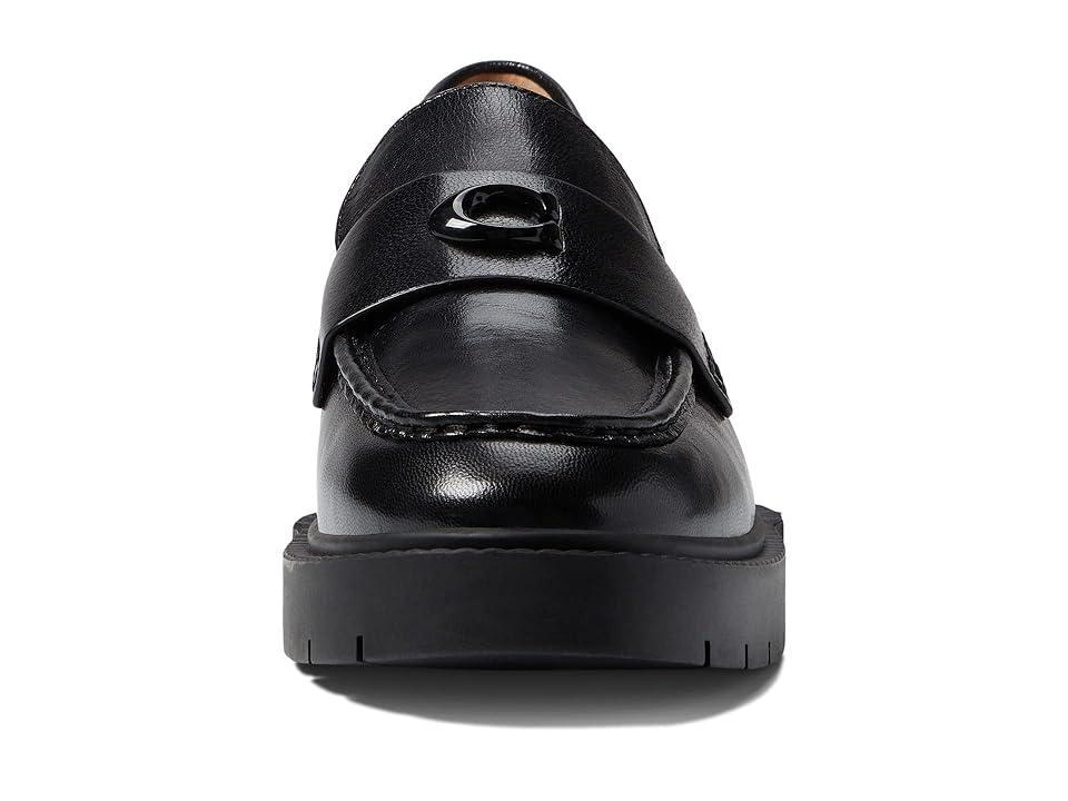 Womens Leah Leather Lug-Sole Loafers Product Image