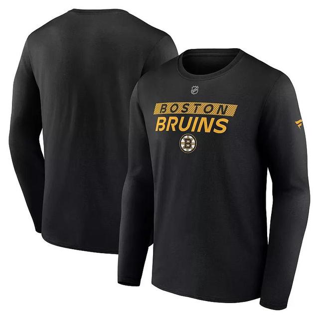 Mens Fanatics Boston Bruins Authentic Pro Core Primary Long Sleeve T-Shirt Product Image